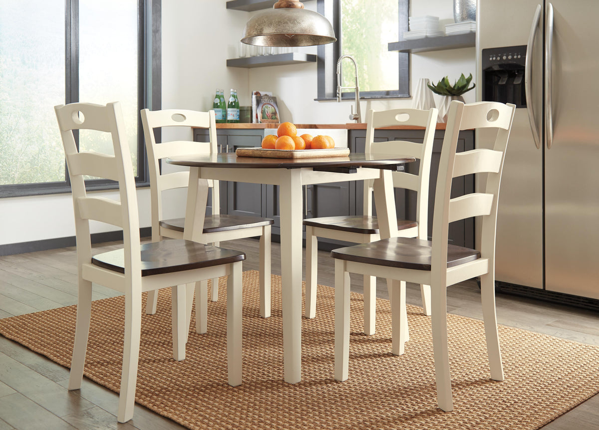 Woodanville Dining Drop Leaf Table in Cream/Brown, alternate view 7