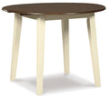 Woodanville Dining Drop Leaf Table in Cream/Brown