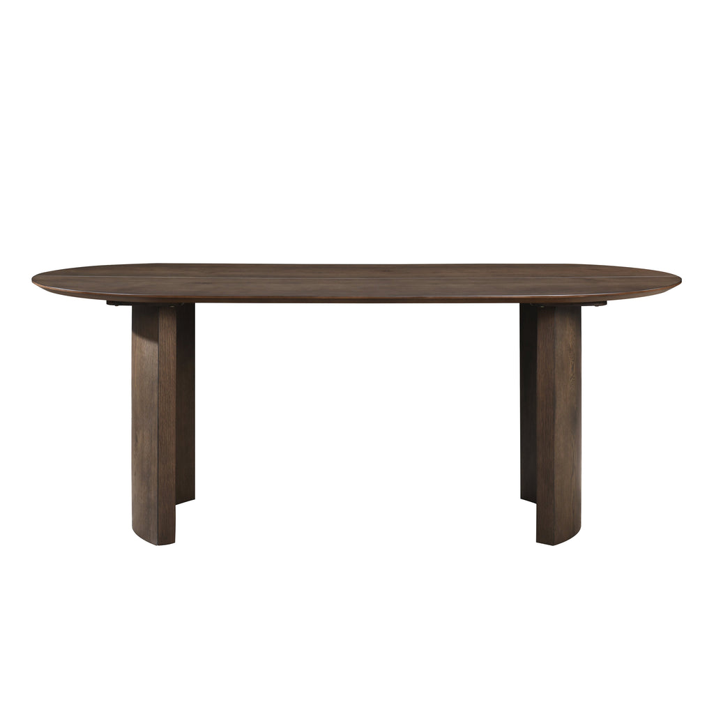 Kody 79" Oval -Dk Walnut Dining Table