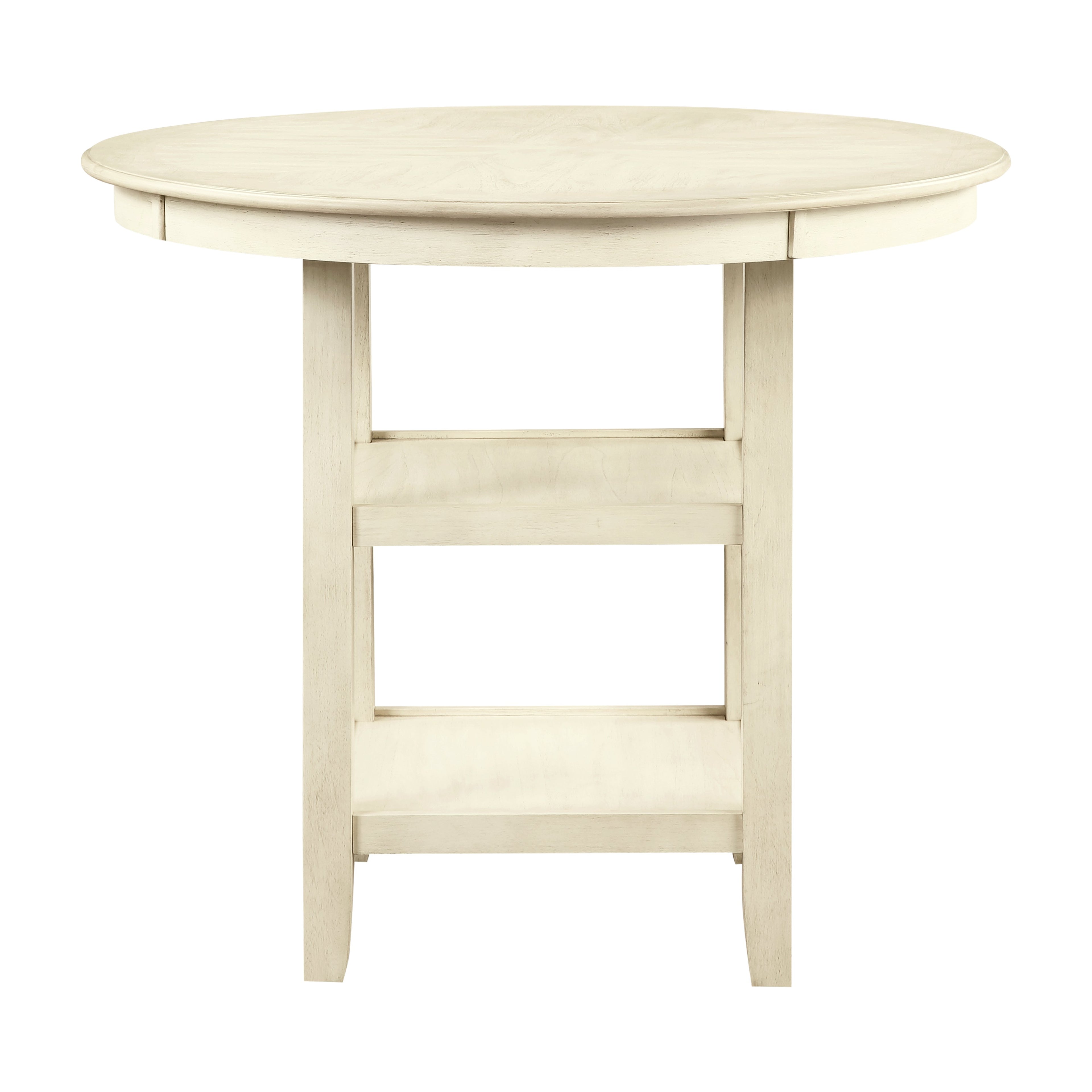 Amy 5 Pc 42" Round Counter Table Set-Bisque