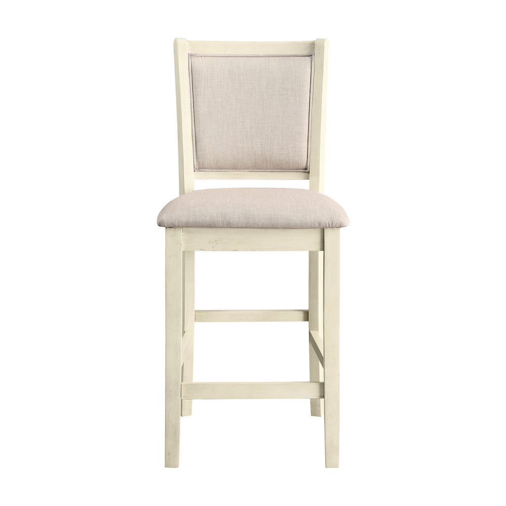 Amy 5 Pc 42" Round Counter Table Set-Bisque