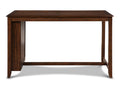 Amy 5 Pc 60" Counter Storage Table+Chairs-Brown Cherry