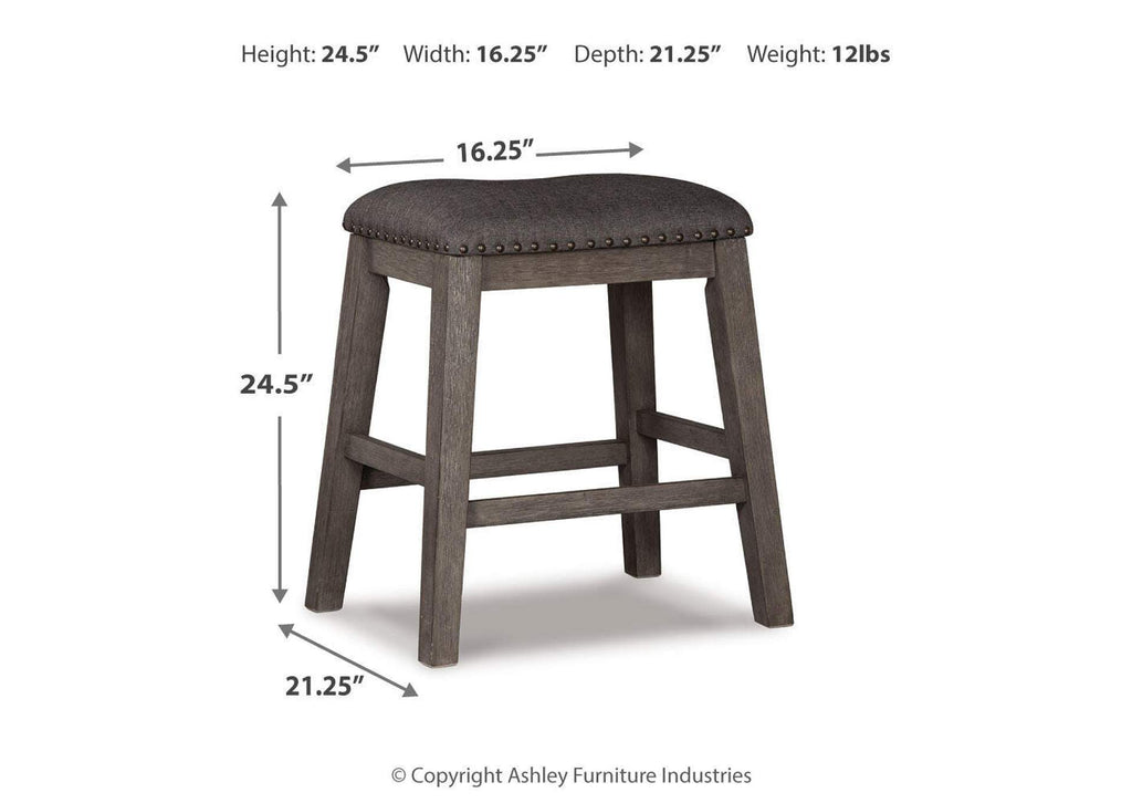 Caitbrook Counter Height Dining Table and 4 Bar Stools Set dimensions