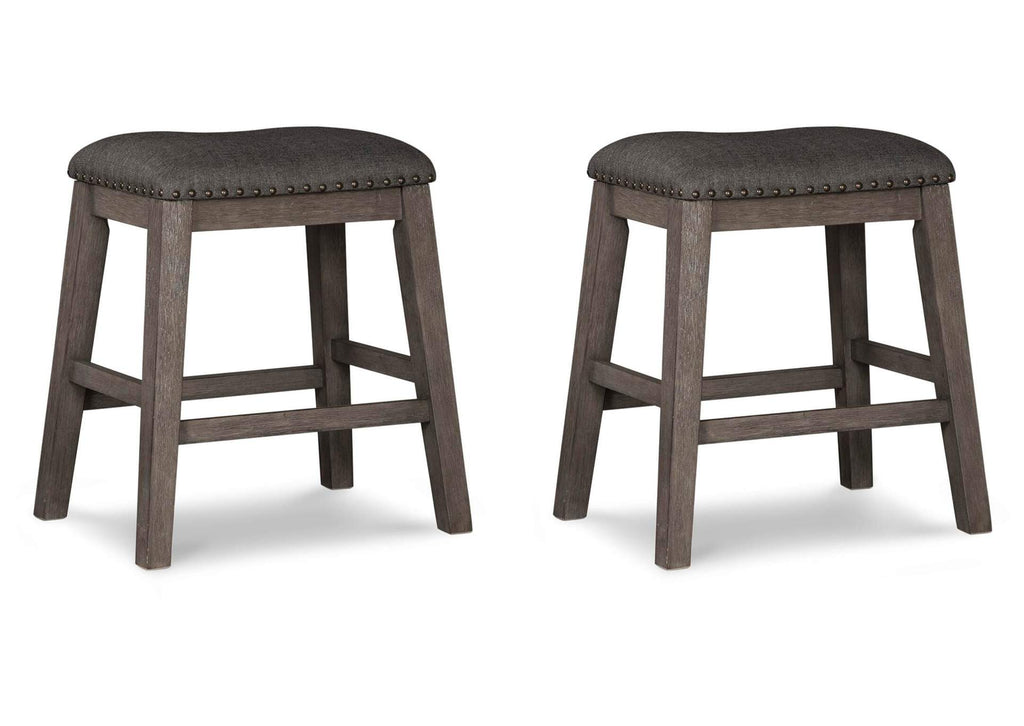 Caitbrook Counter Height Upholstered Bar Stool (Set of 2)