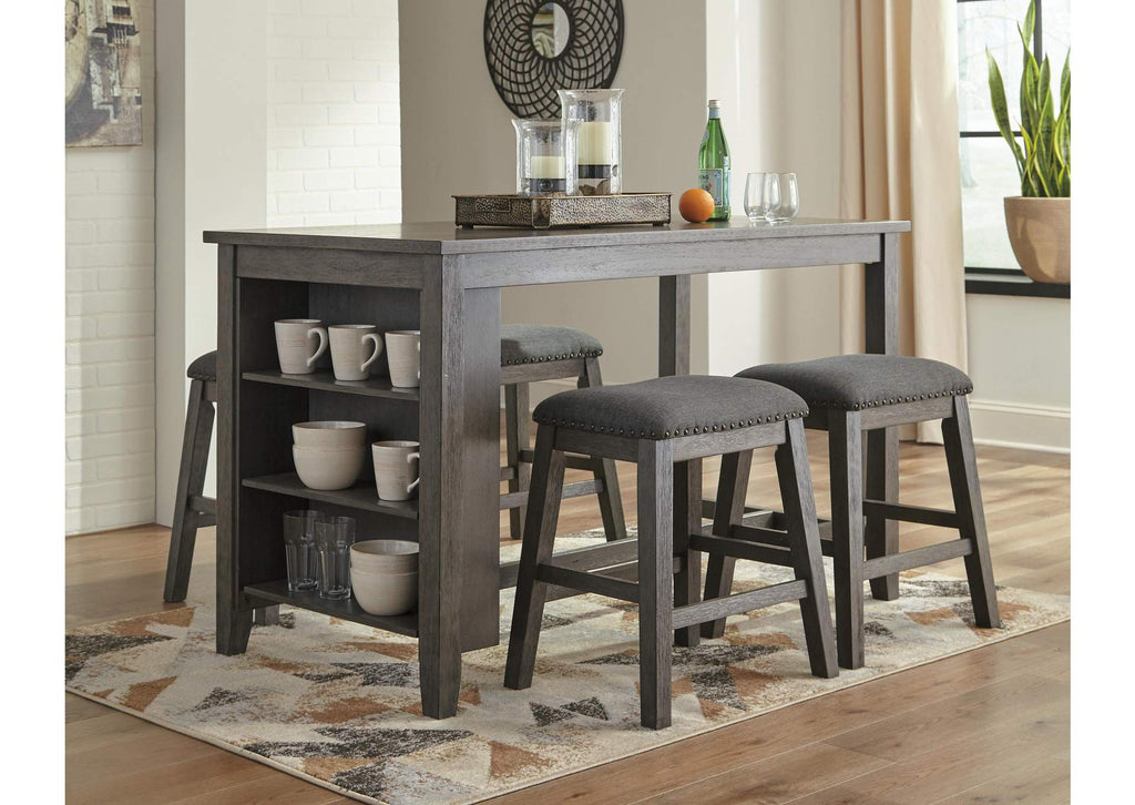 Caitbrook Counter Height Dining Table and 4 Bar Stools Set room view