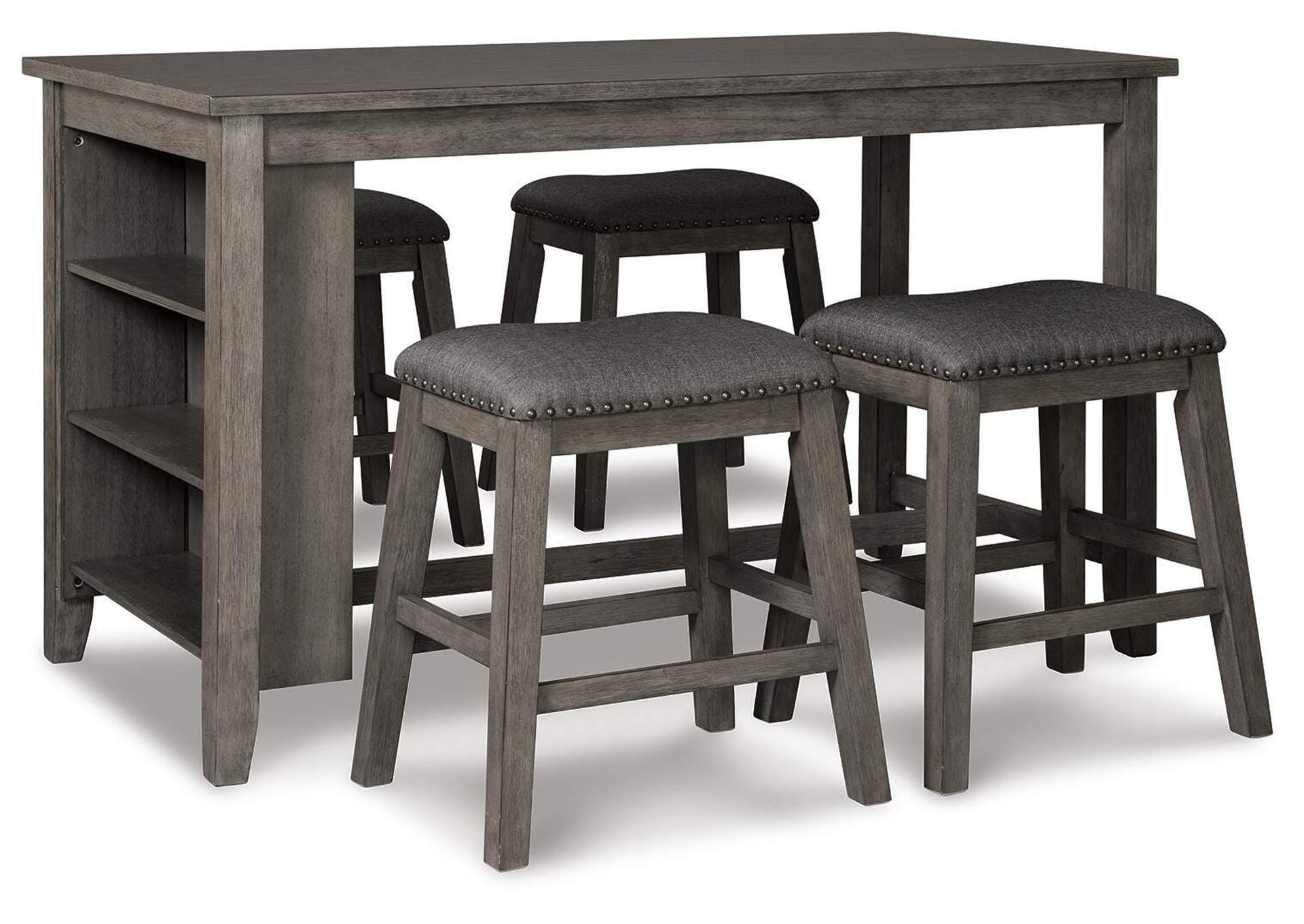 Caitbrook Counter Height Dining Table and 4 Bar Stools Set