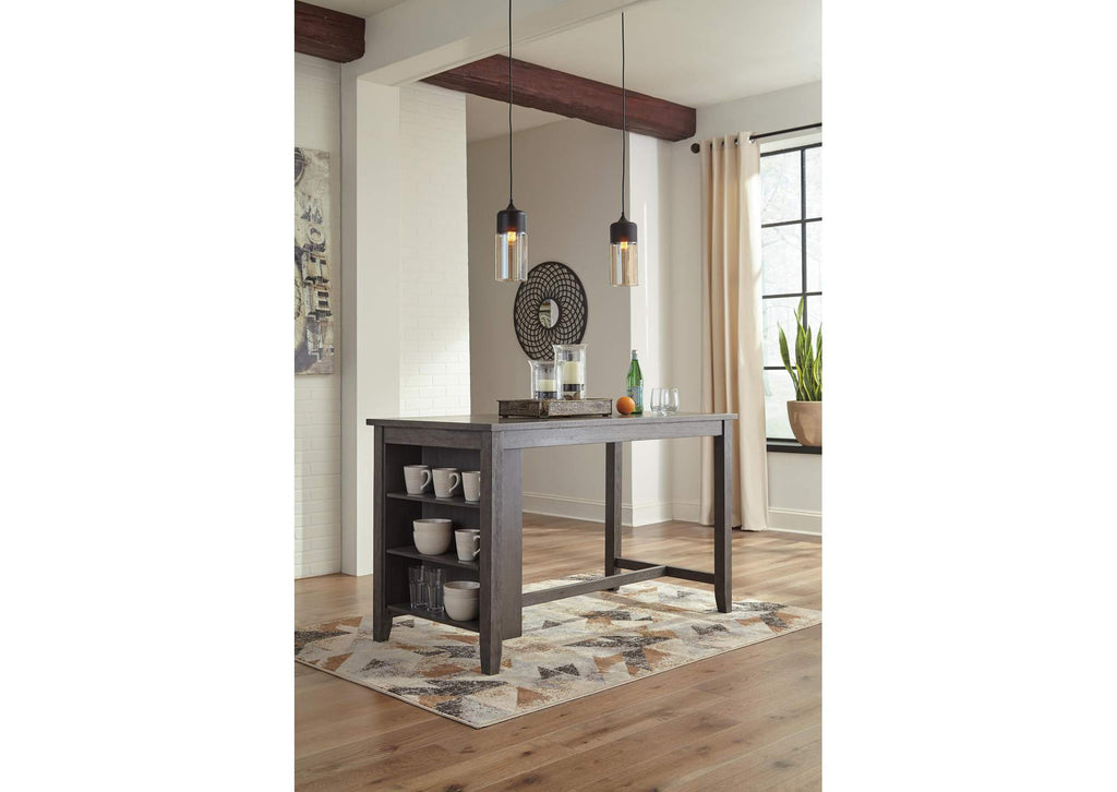 Caitbrook Counter Height Dining Table and 4 Bar Stools Set