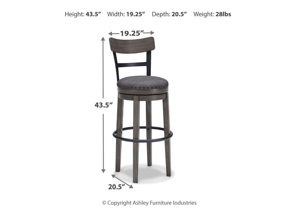 Caitbrook Bar Height Bar Stool dimensions