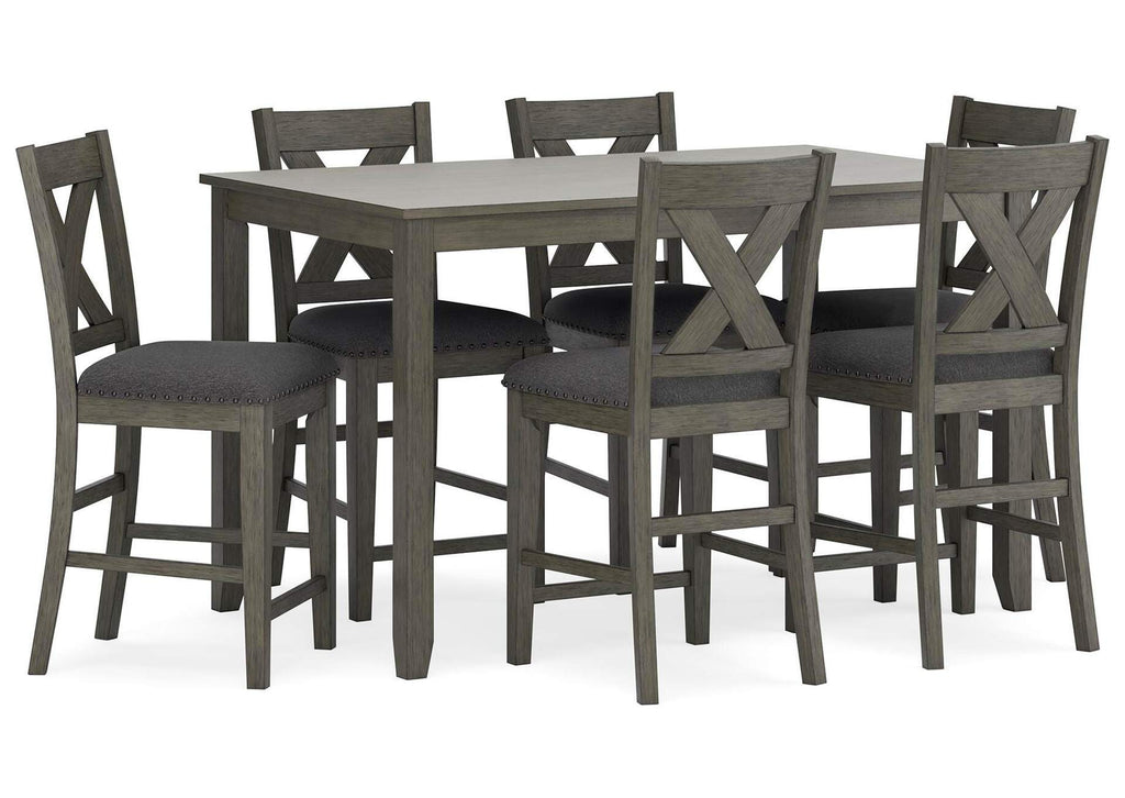 Caitbrook Counter Height Dining Table and Bar Stools (Set of 7)