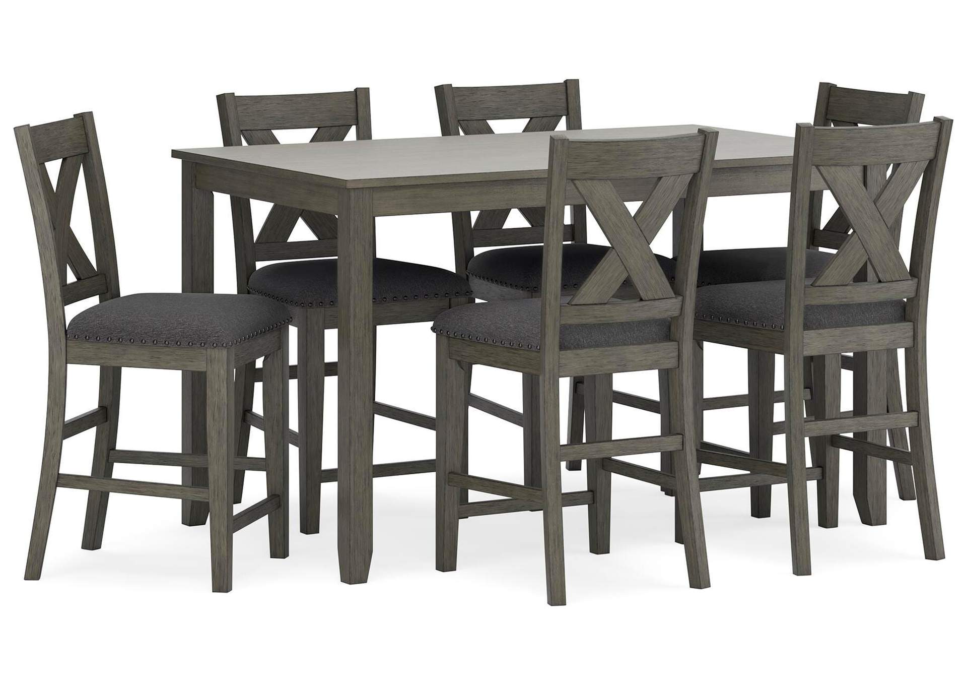 Caitbrook Counter Height Dining Table and Bar Stools (Set of 7)