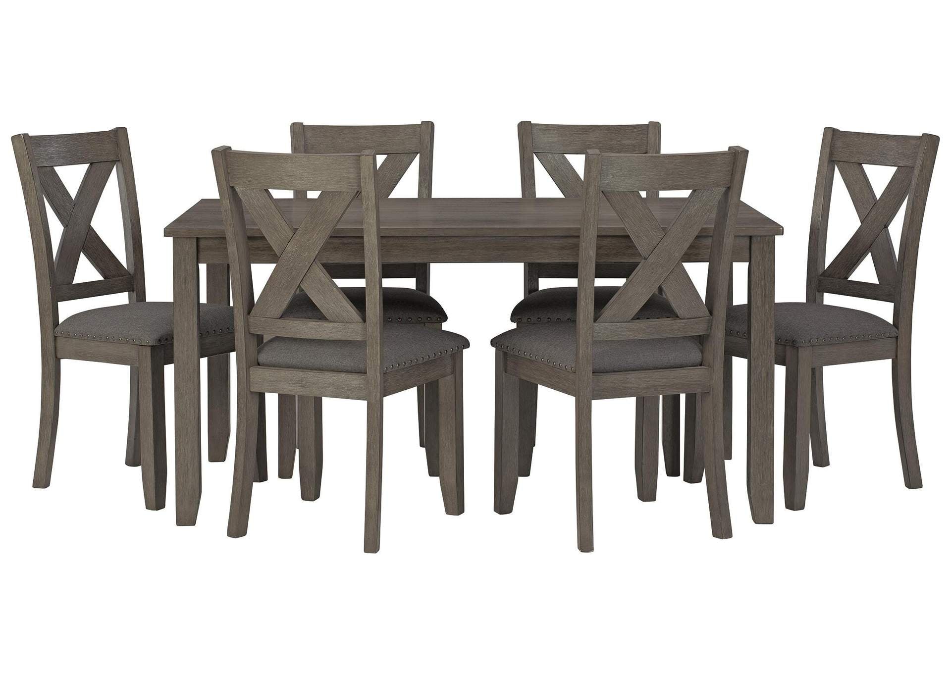 Caitbrook Dining Table and Chairs (Set of 7)