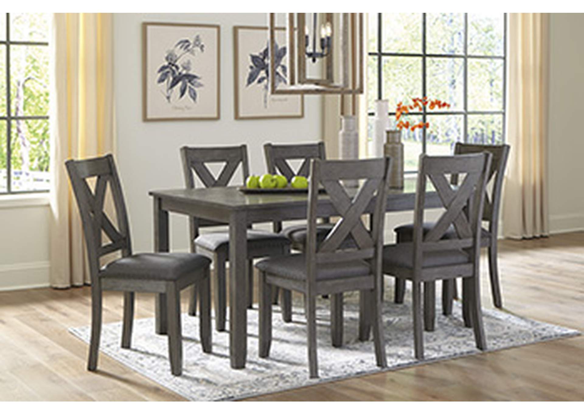Caitbrook Dining Table and Chairs (Set of 7)