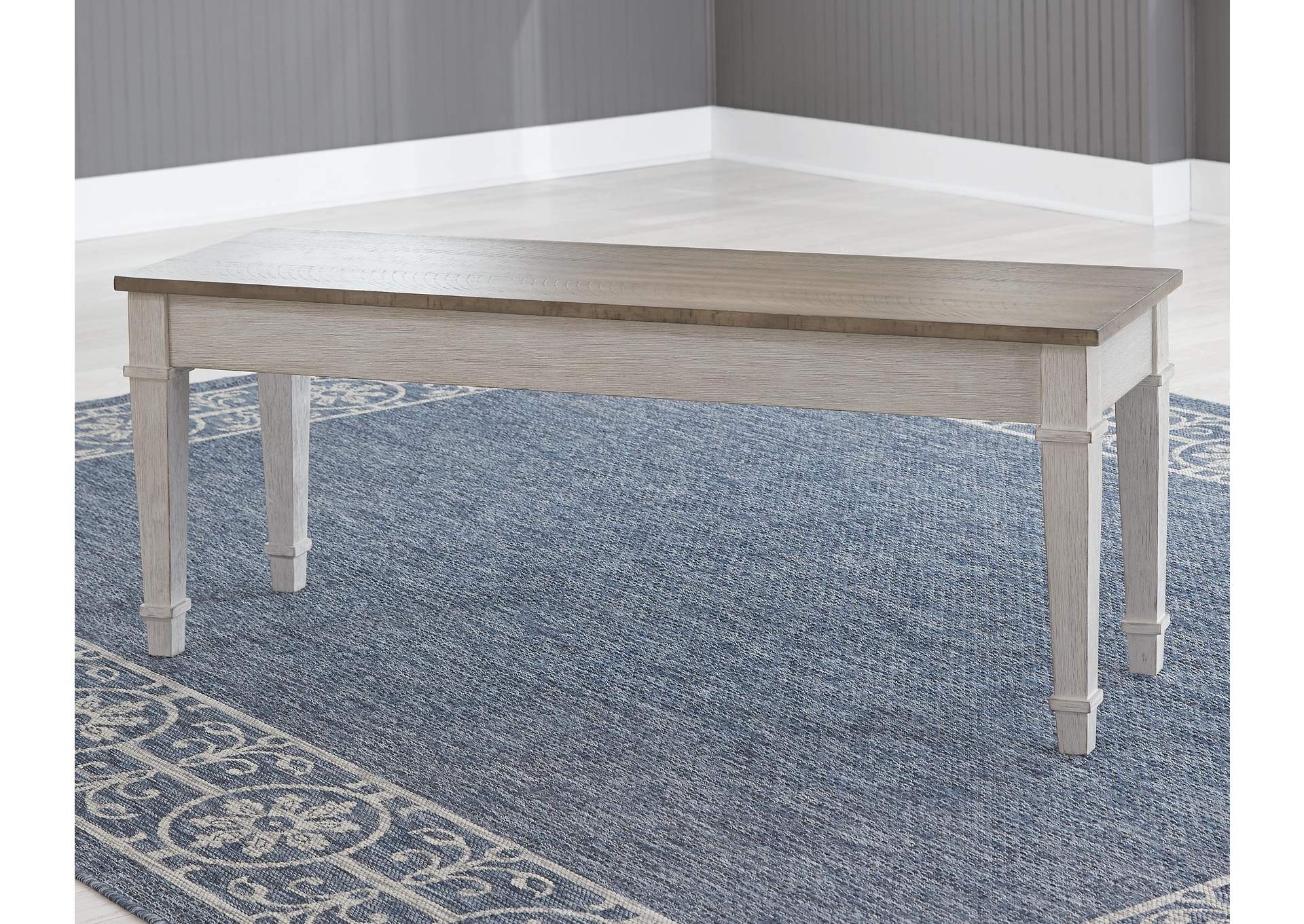 Skempton Dining Storage Table and 2 Chairs and Bench room view