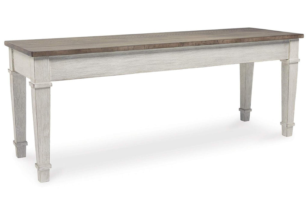 Skempton Dining Storage Table and 2 Chairs and Bench angled view
