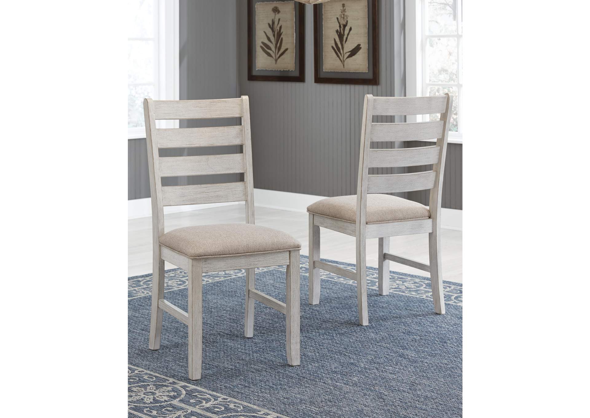 Skempton Dining Storage Table and 2 Chairs and Bench room view