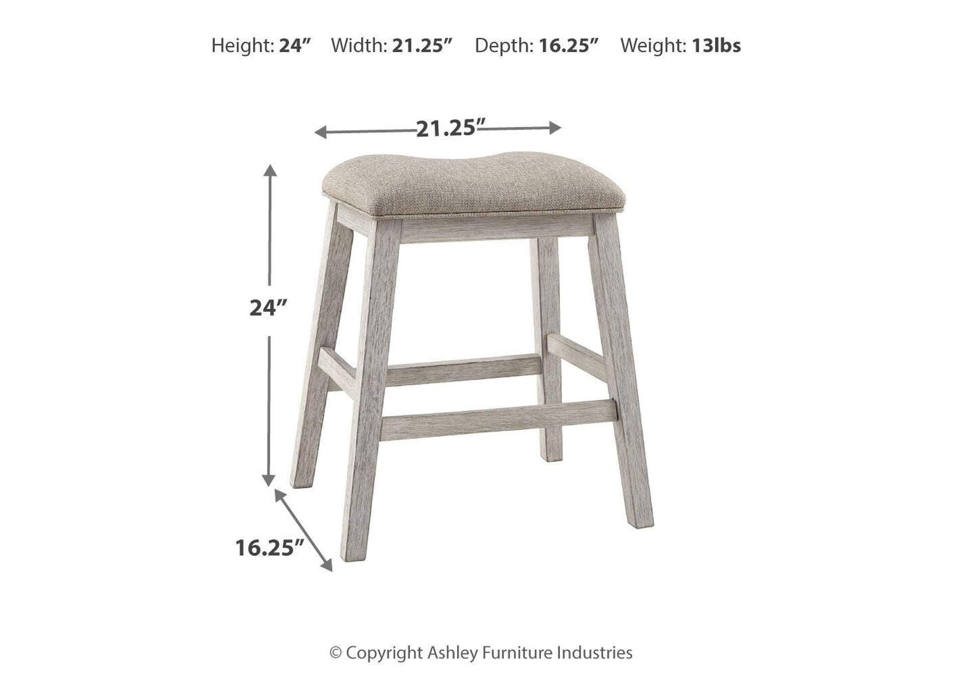 Skempton Counter Height Dining Table and 4 Bar Stools dimensions