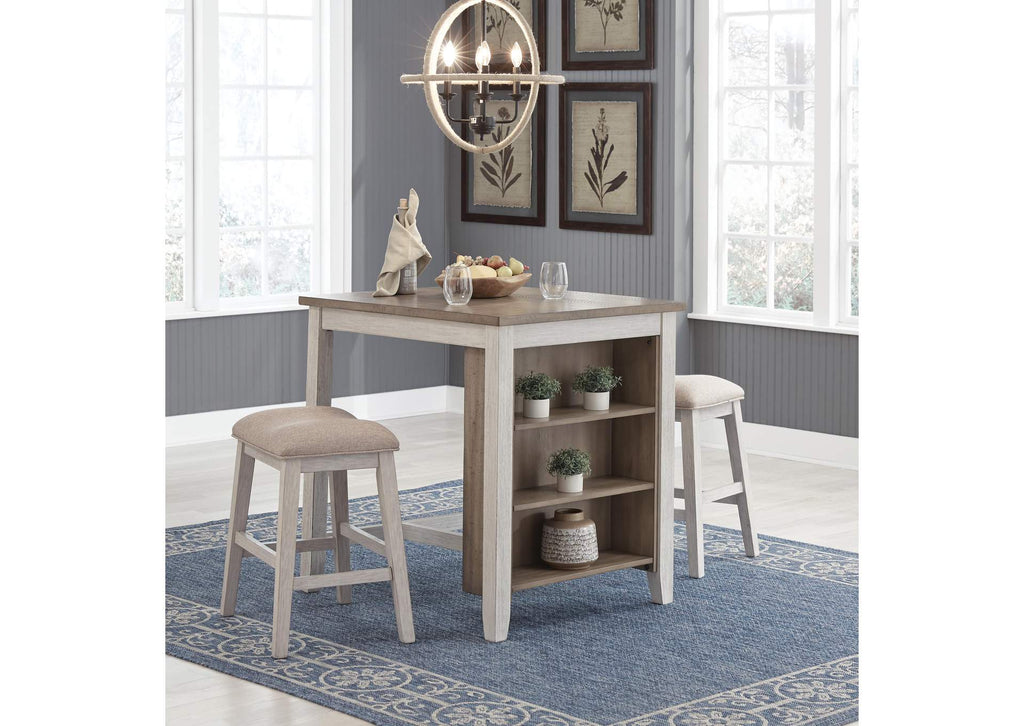 Skempton Counter Height Dining Table and Bar Stools (Set of 3)