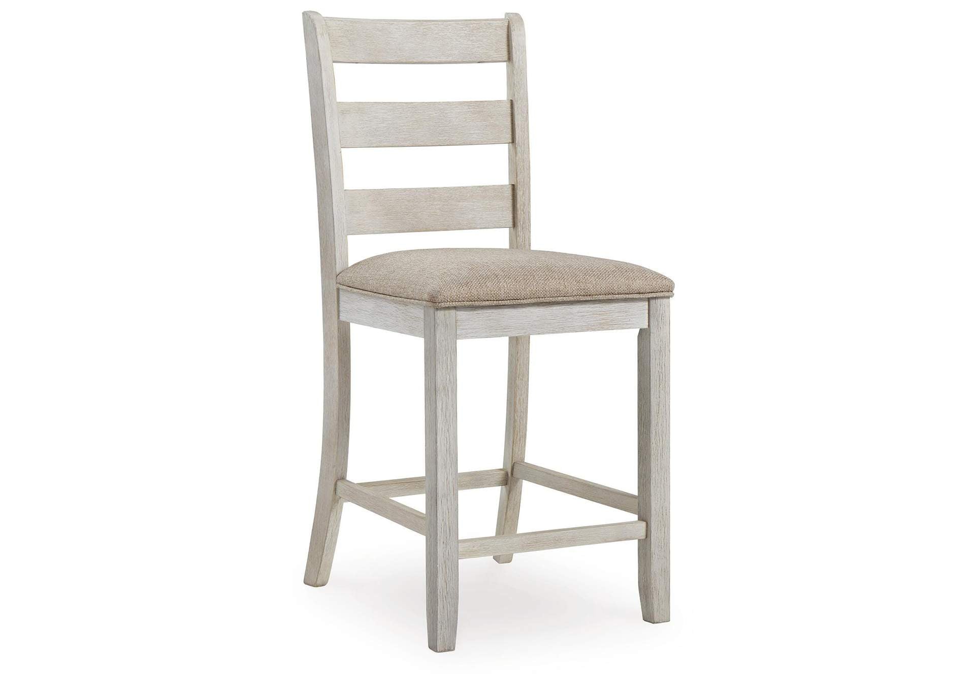 Skempton Counter Height Dining Table and 4 Bar Stools angled view