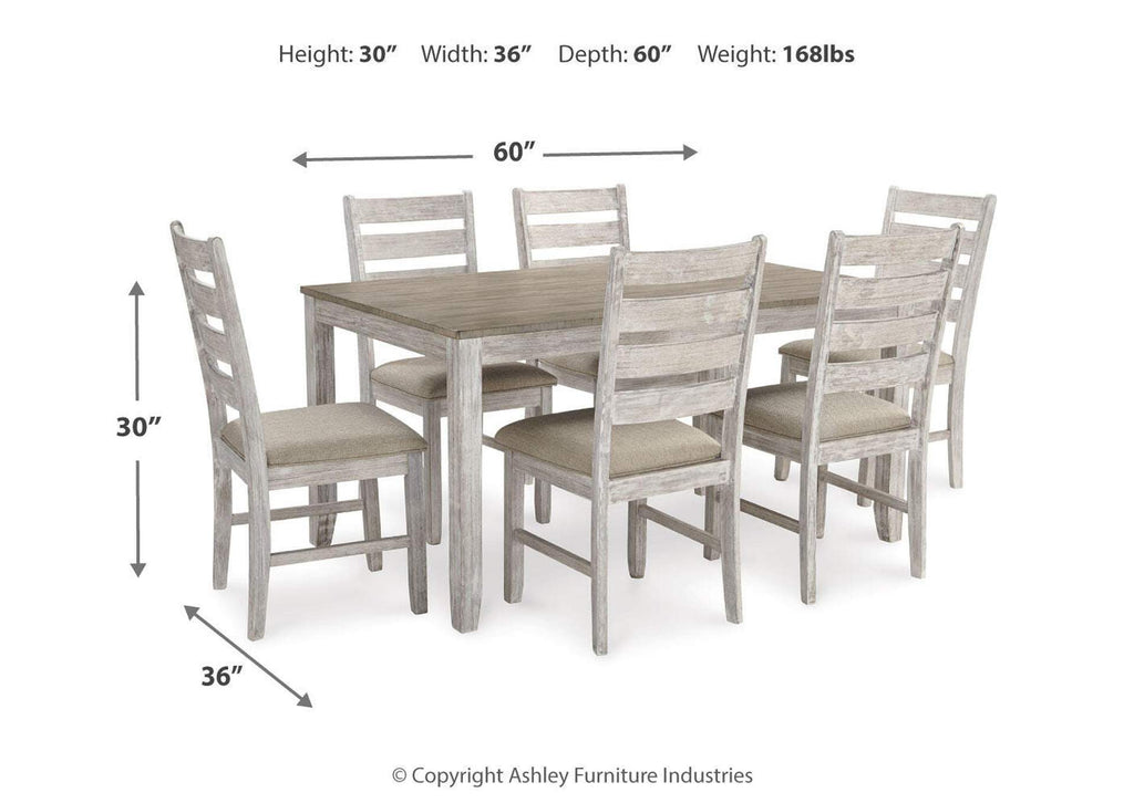 Skempton Dining Table and Chairs (Set of 7) dimensions