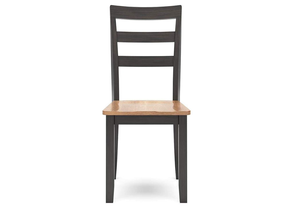 Gesthaven Dining Table and 2 Chairs front view