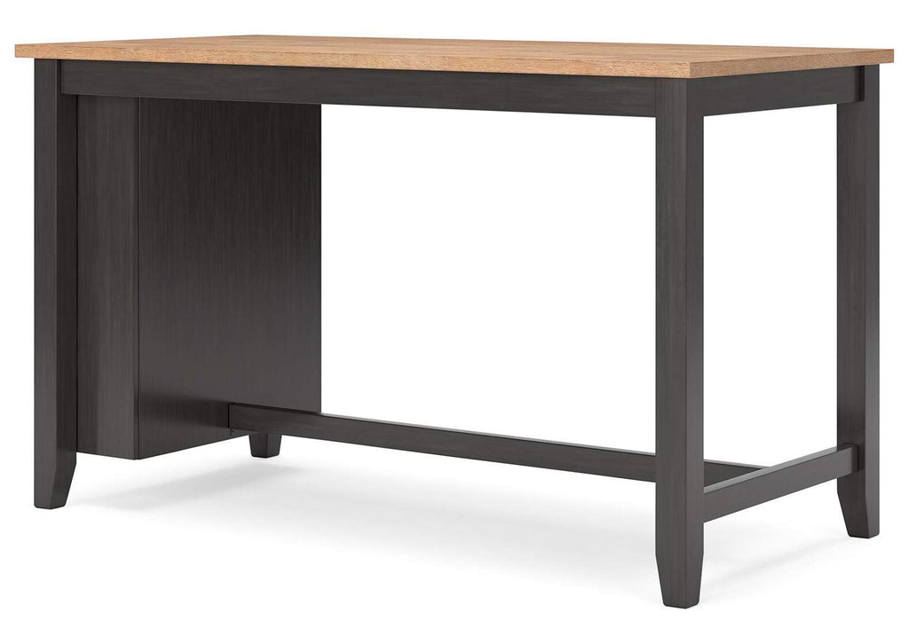 Gesthaven Counter Height Dining Table and 2 Barstools angled view
