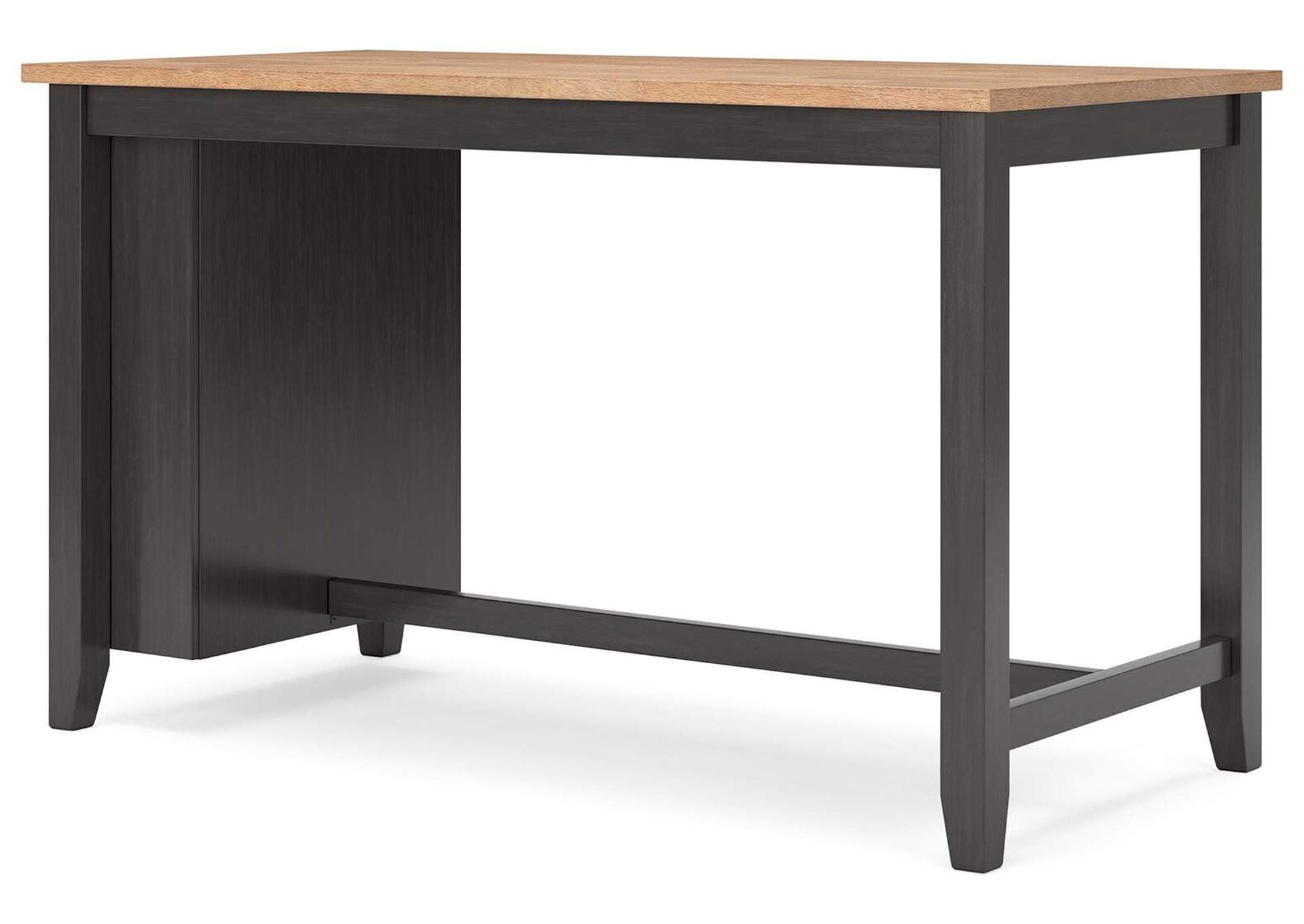 Gesthaven Counter Height Dining Table and 2 Barstools angled view