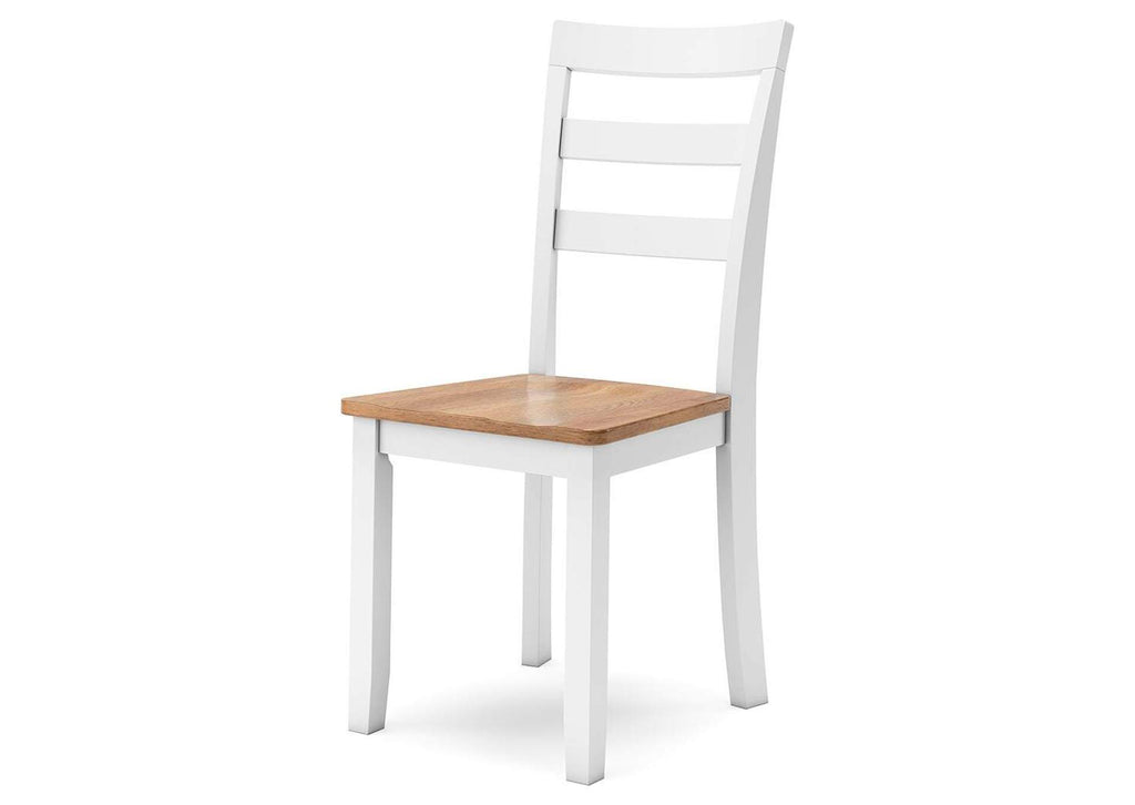 Gesthaven Dining Table and 2 Chairs angled view