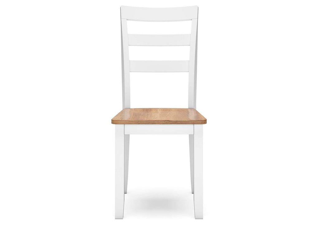 Gesthaven Dining Table and 2 Chairs front view