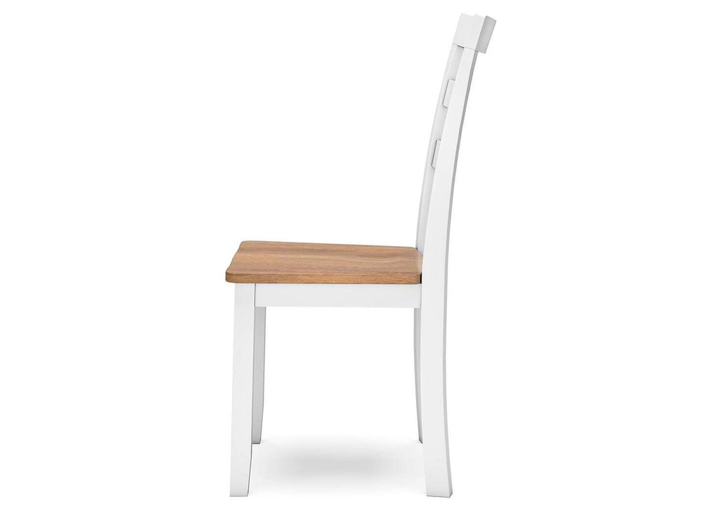 Gesthaven Dining Table and 2 Chairs side view