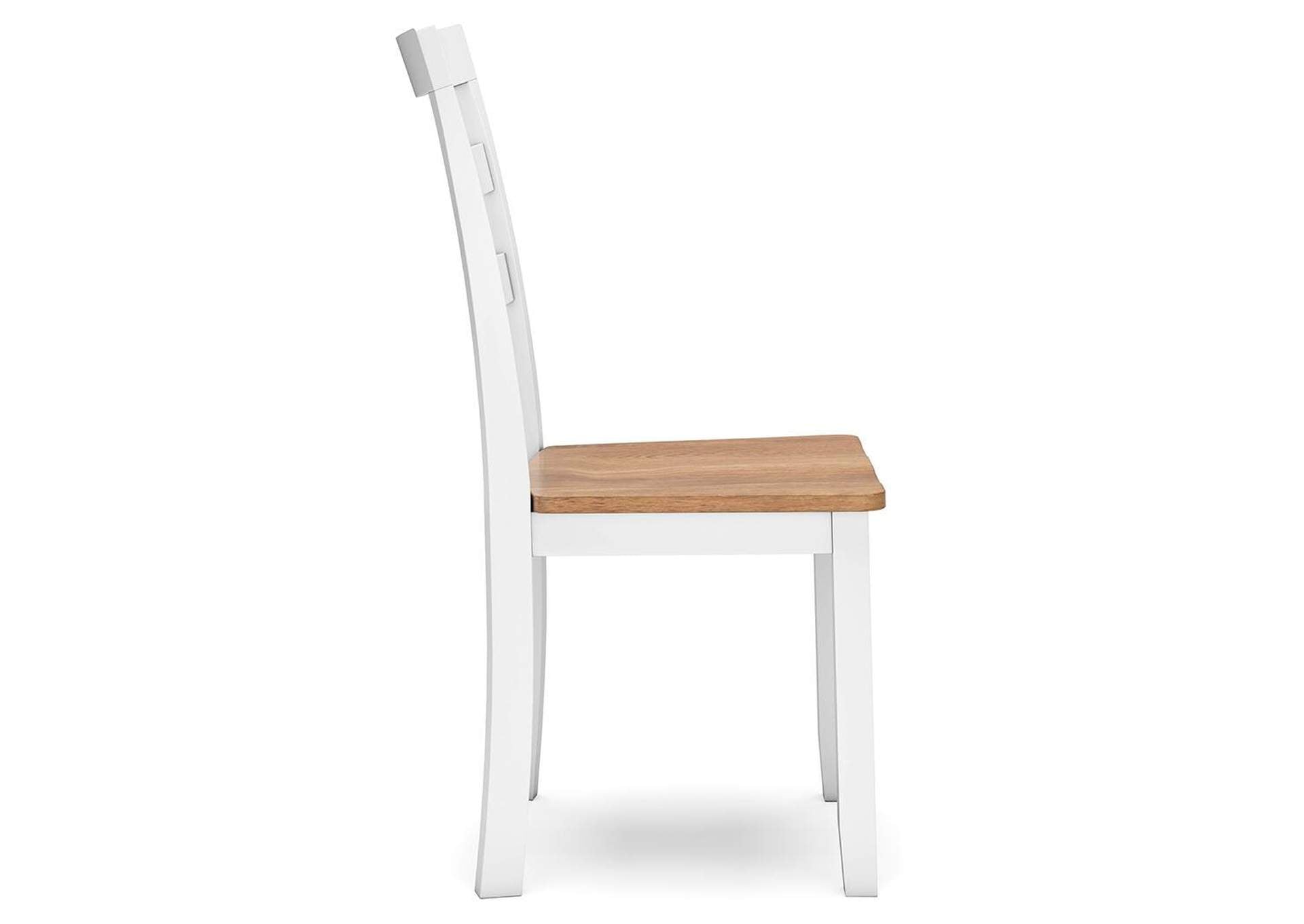 Gesthaven Dining Table and 2 Chairs side view