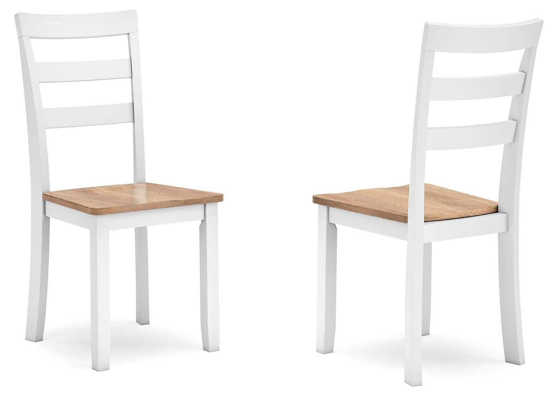 Gesthaven Dining Table and 2 Chairs angled view