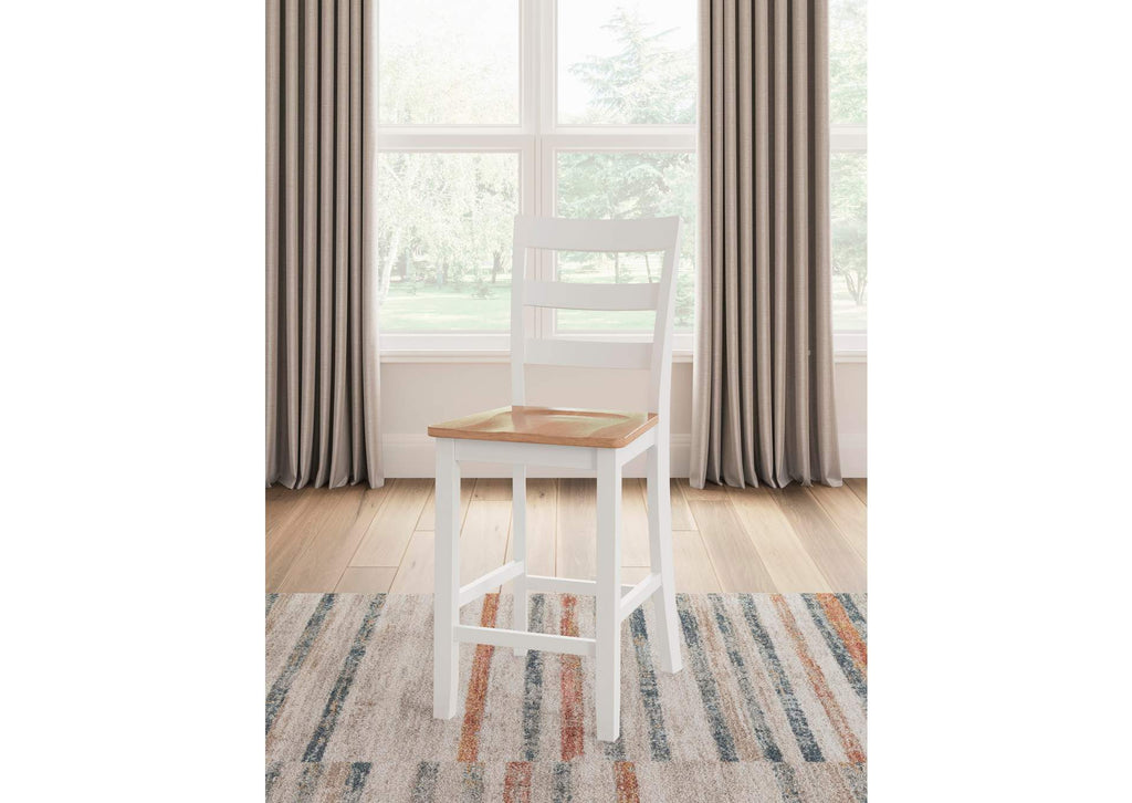 Gesthaven Counter Height Dining Table and 2 Barstools
