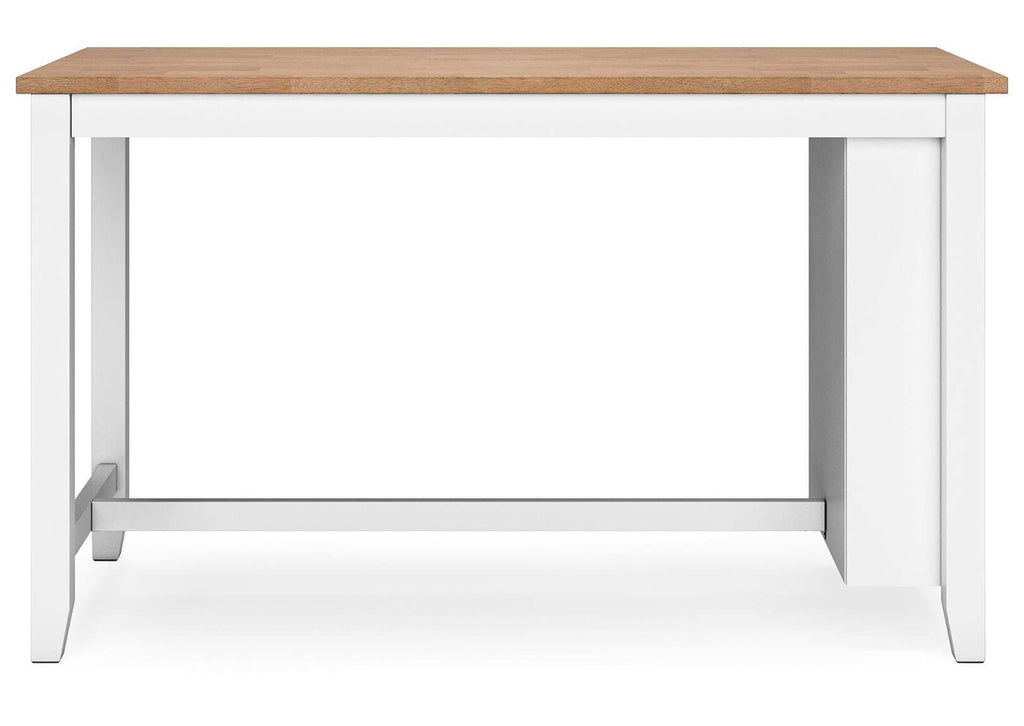 Gesthaven Counter Height Dining Table and 2 Barstools