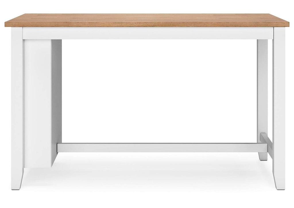 Gesthaven Counter Height Dining Table and 2 Barstools