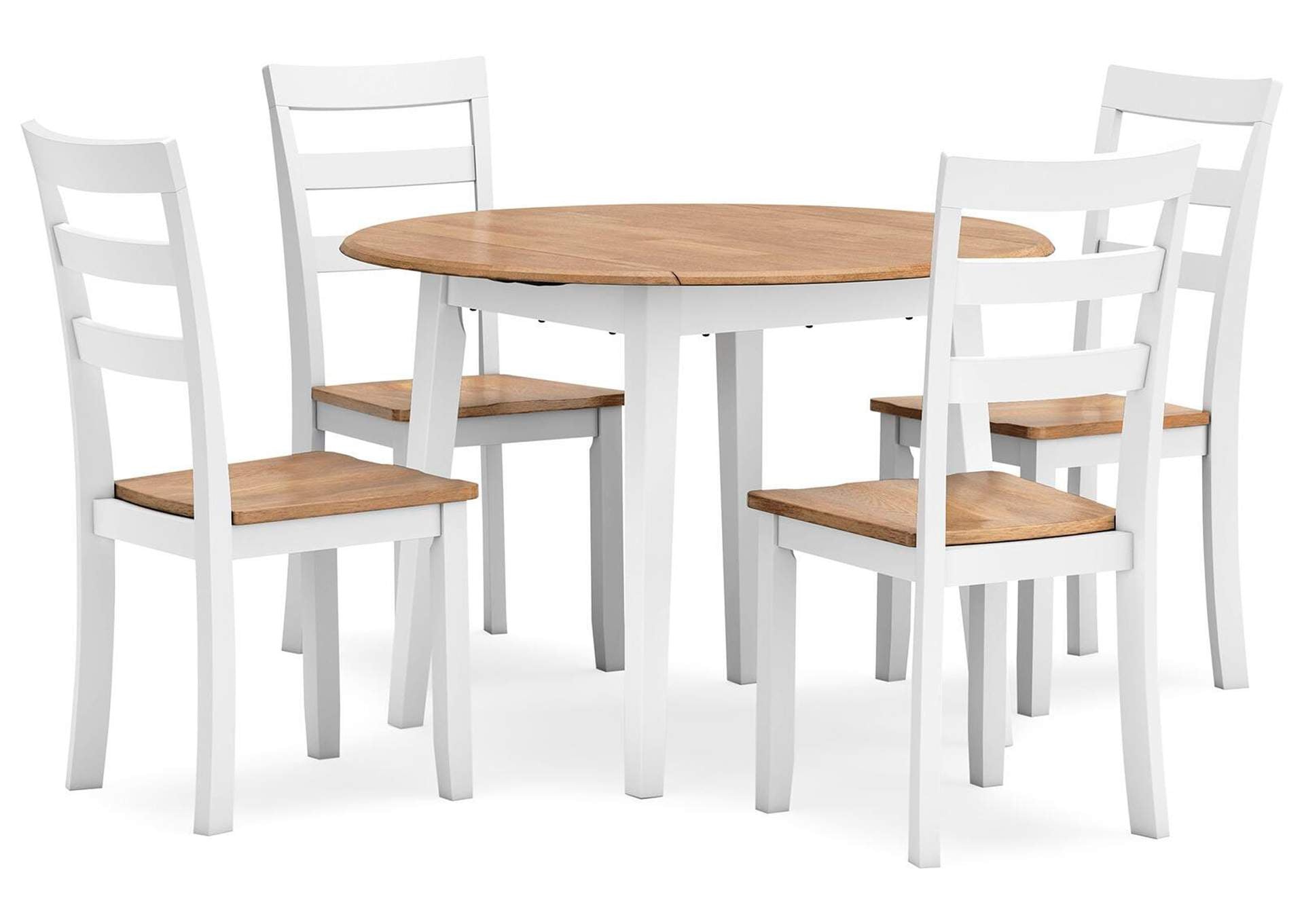 Gesthaven Dining Table and 4 Chairs angled view