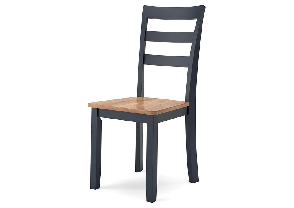 Gesthaven Dining Table and 2 Chairs angled view