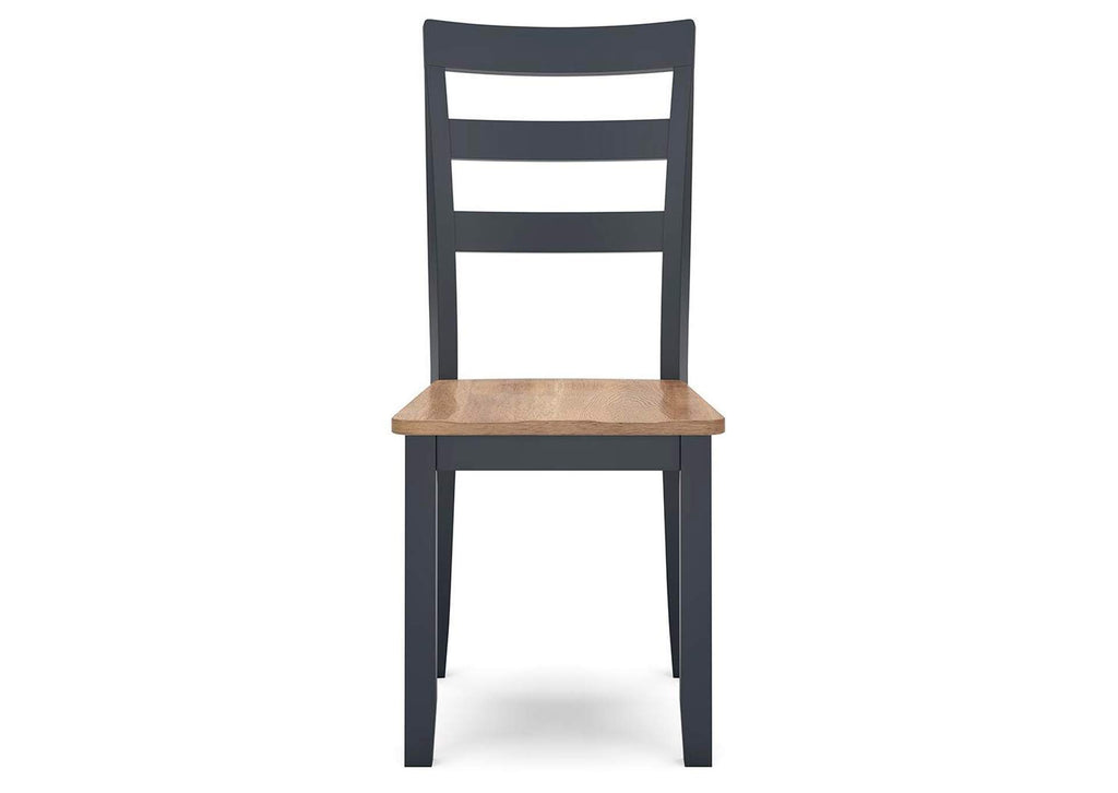 Gesthaven Dining Table and 2 Chairs front view