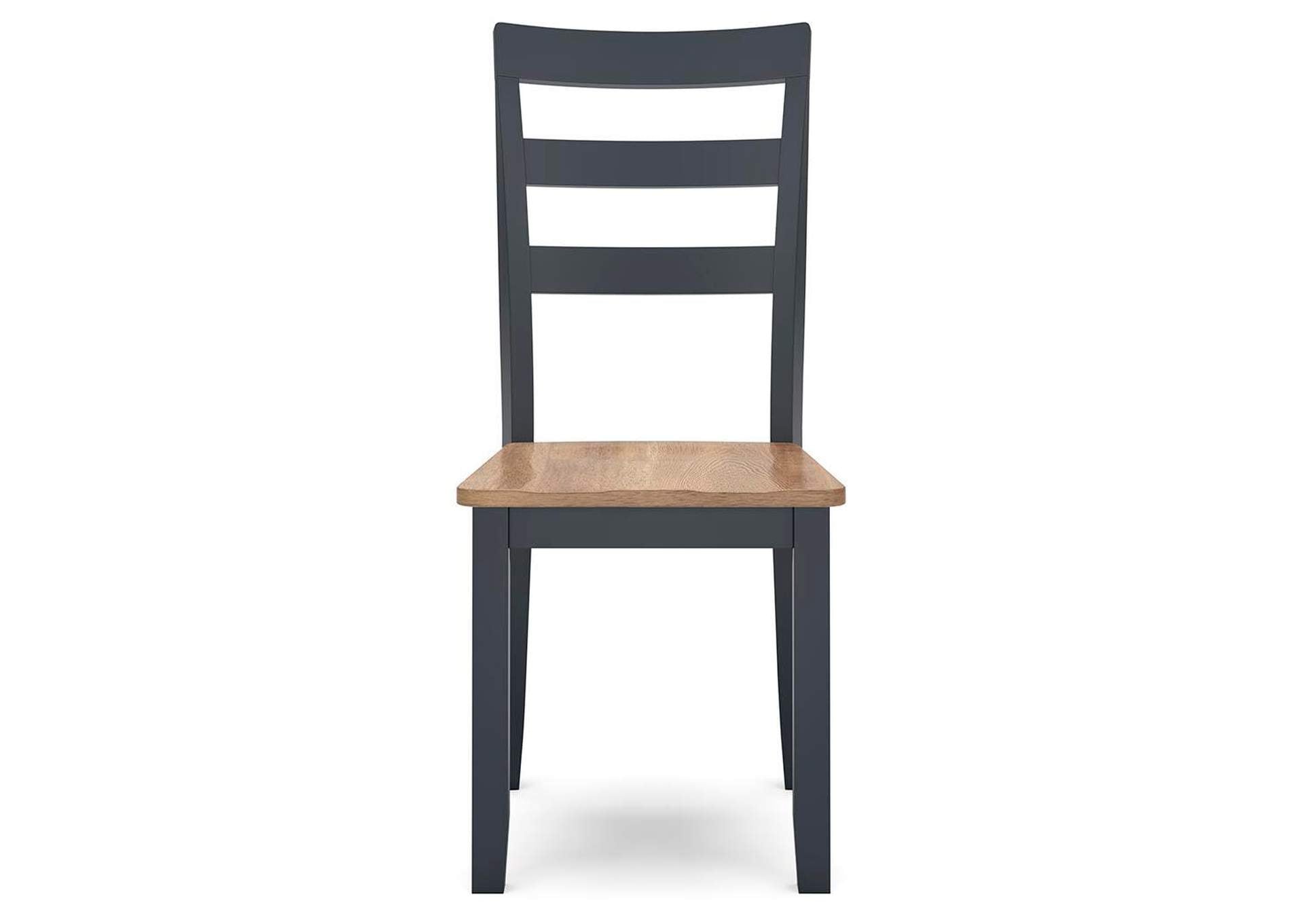 Gesthaven Dining Table and 2 Chairs front view