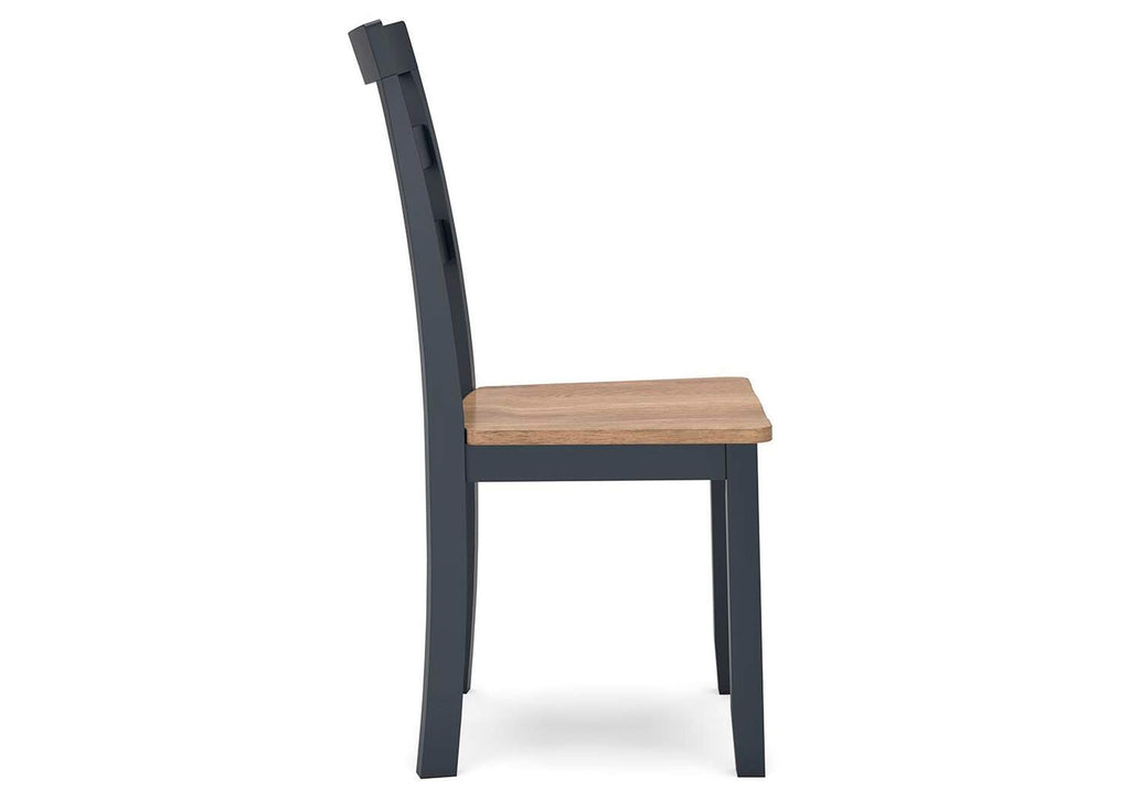 Gesthaven Dining Table and 2 Chairs side view
