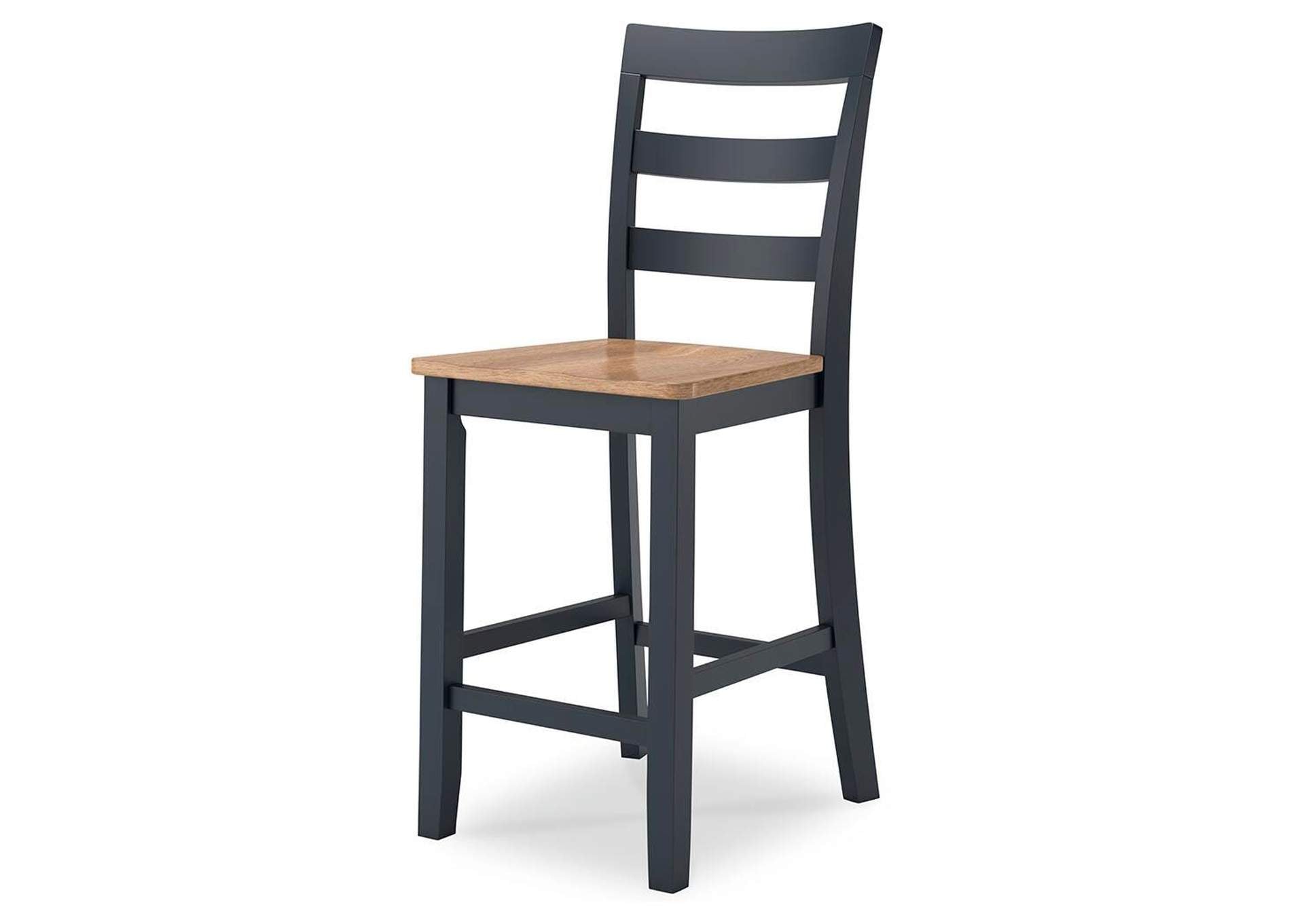 Gesthaven Counter Height Dining Table and 2 Barstools angled view
