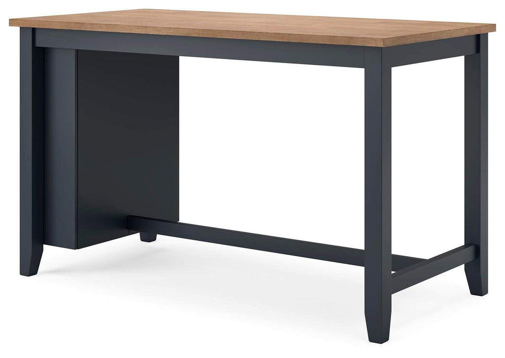Gesthaven Counter Height Dining Table and 2 Barstools angled view