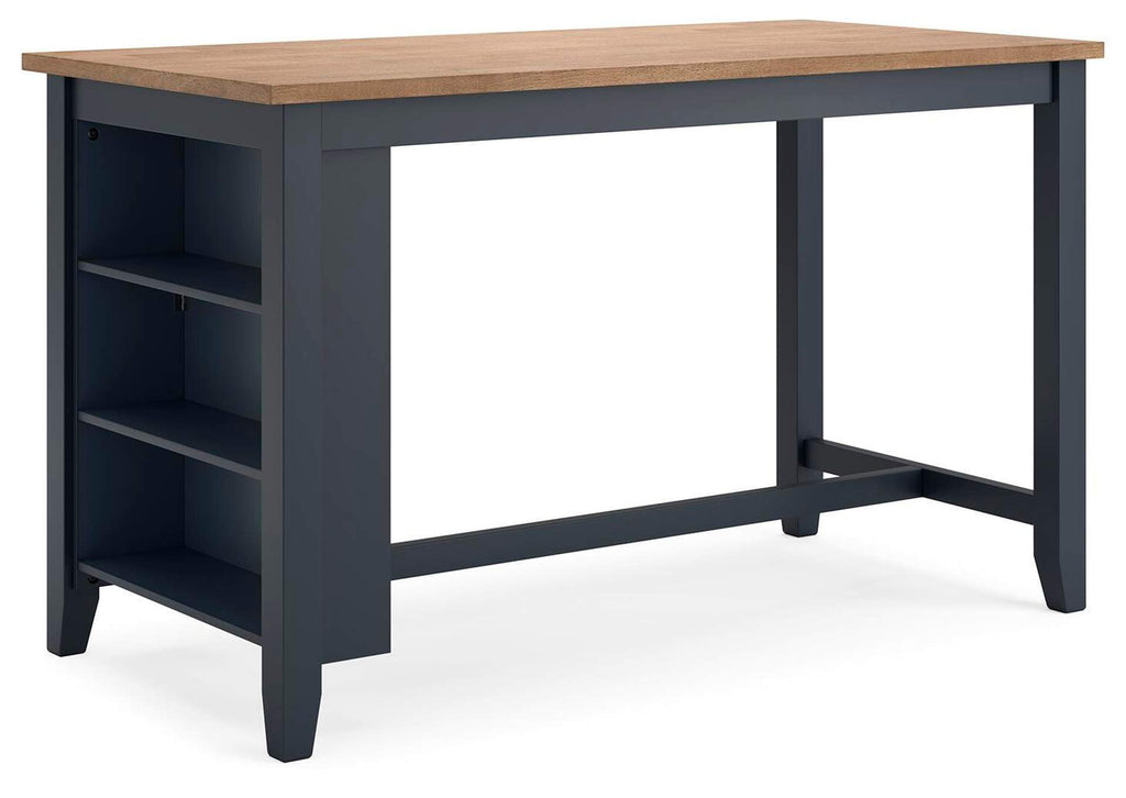 Gesthaven Counter Height Dining Table and 4 Barstools