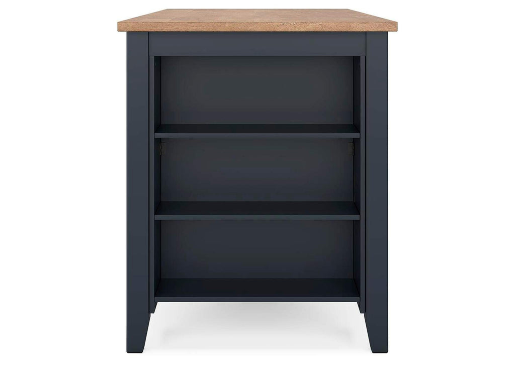 Gesthaven Counter Height Dining Table and 2 Barstools side view
