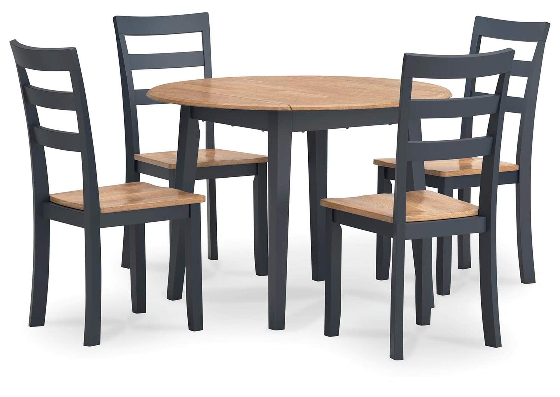Gesthaven Dining Table and 4 Chairs angled view