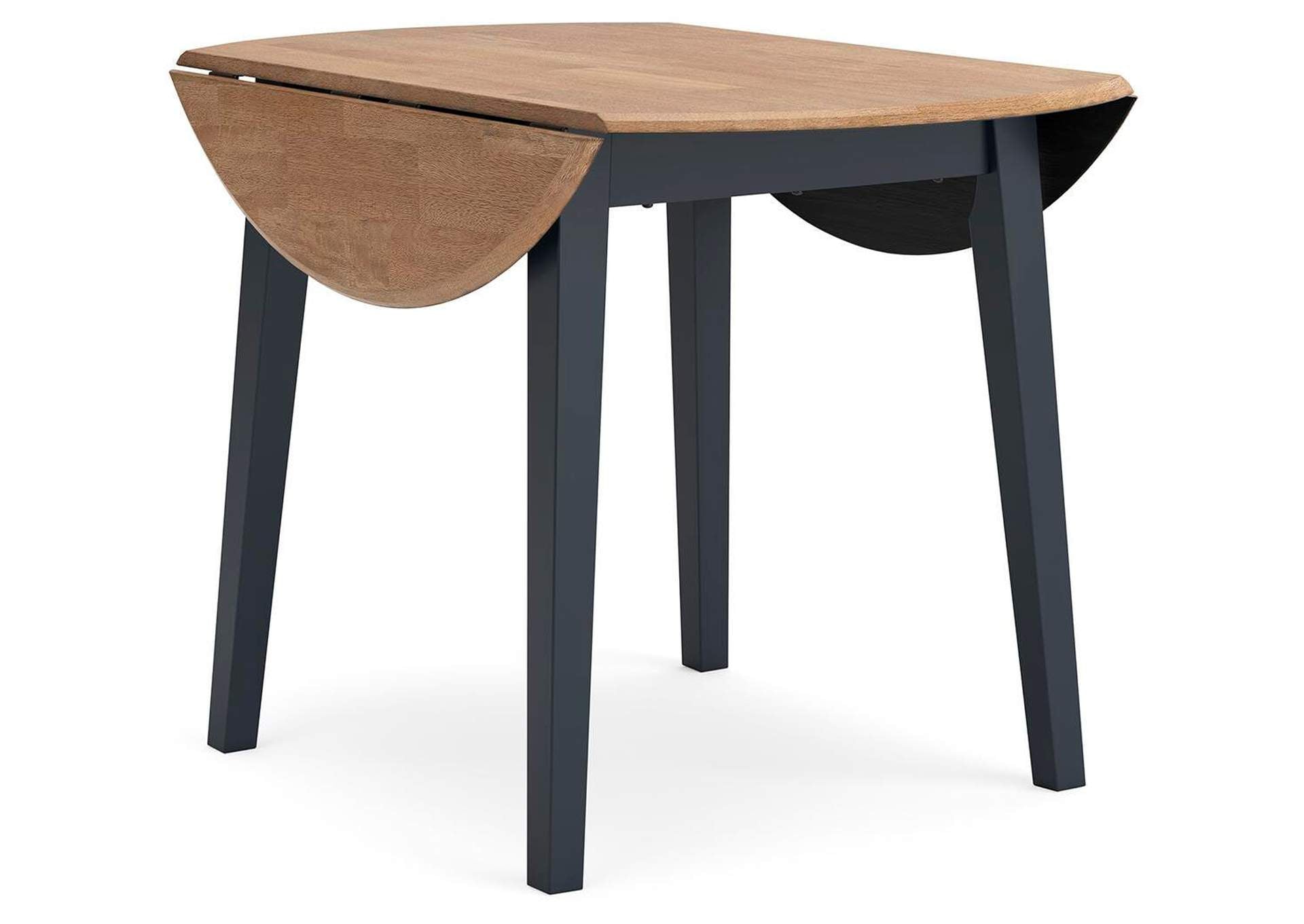 Gesthaven Dining Table and 2 Chairs angled view