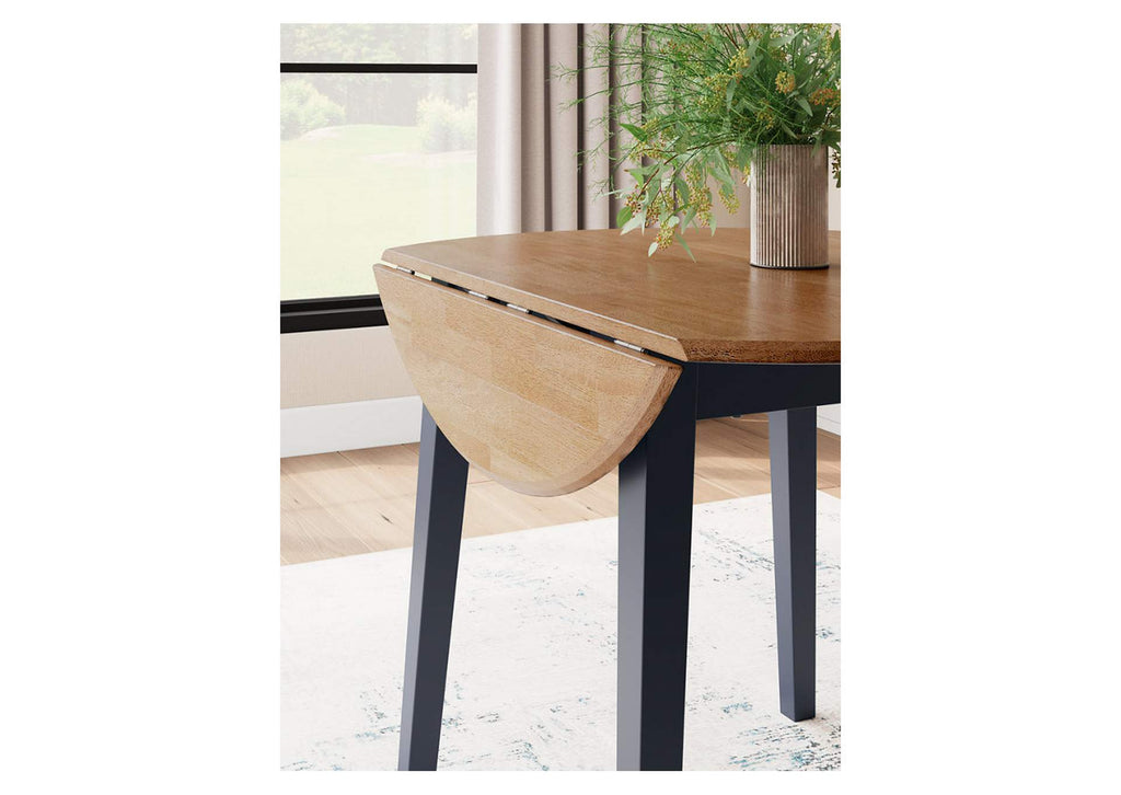 Gesthaven Dining Table and 2 Chairs detail