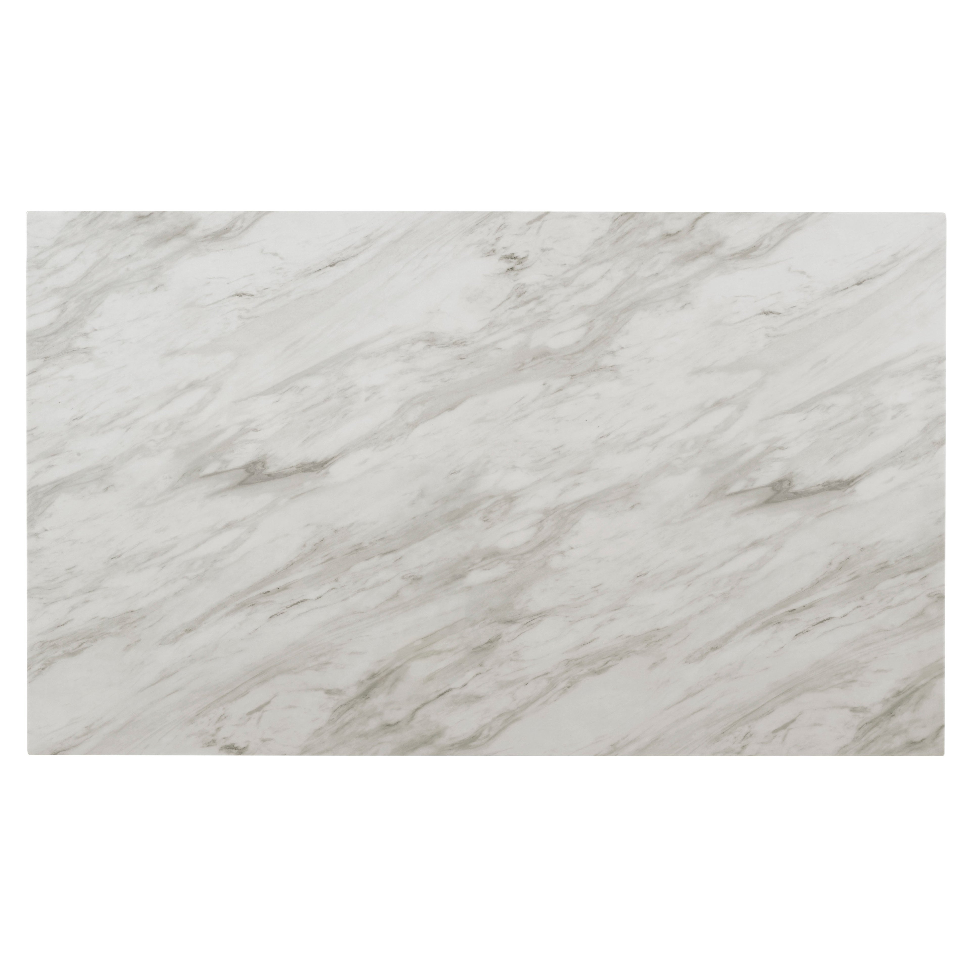 Celeste 64" Dining Table-Espresso/Faux Marble