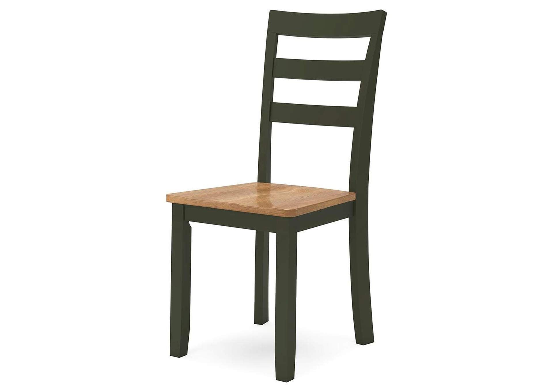 Gesthaven Dining Table and 2 Chairs angled view