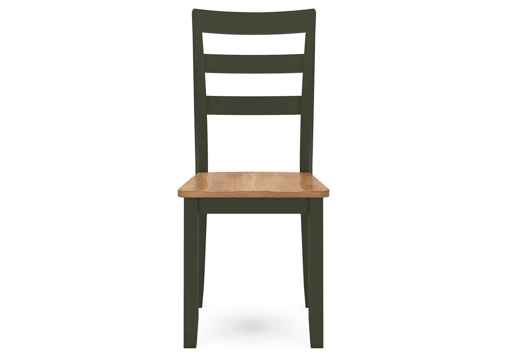 Gesthaven Dining Table and 2 Chairs front view