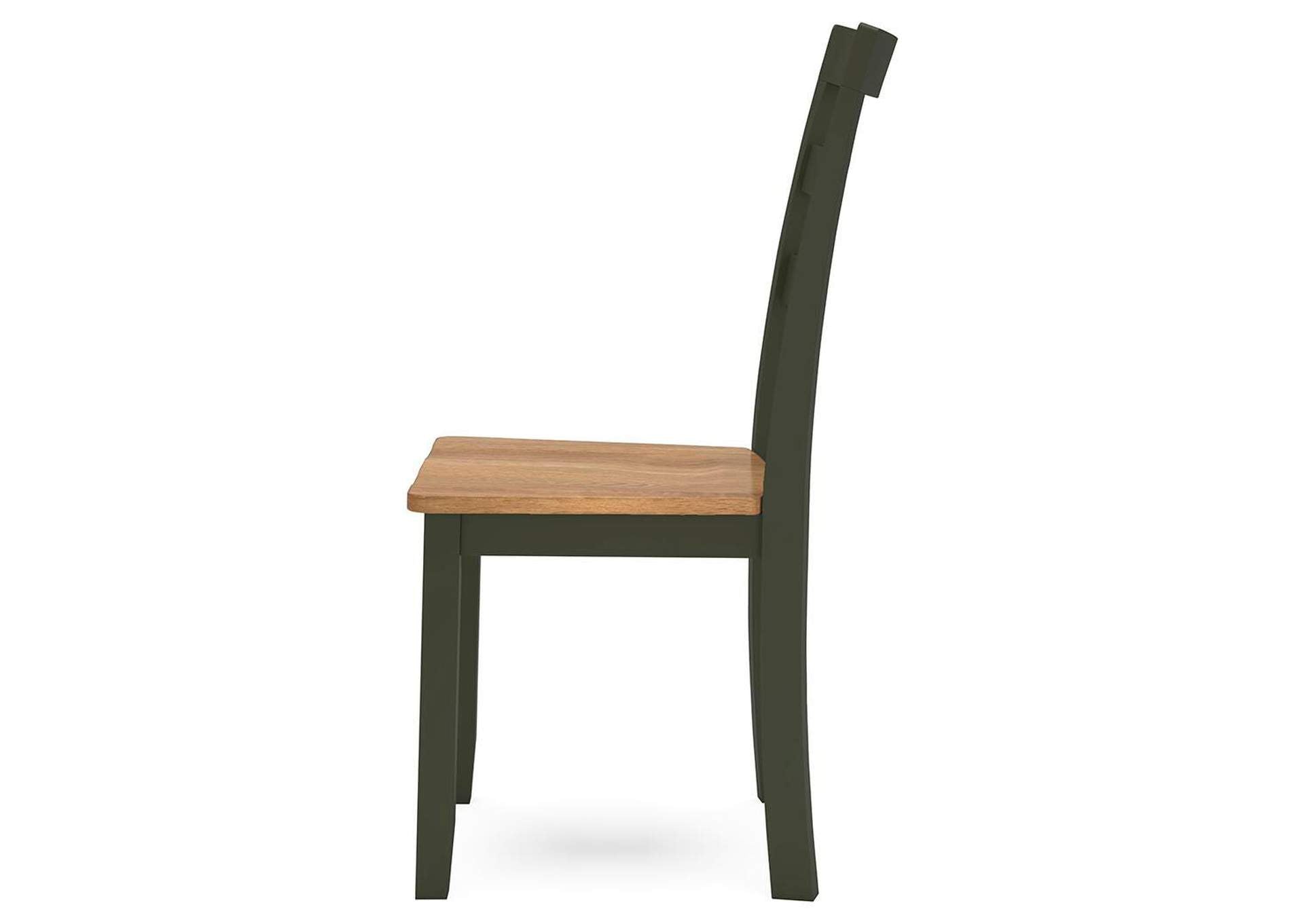 Gesthaven Dining Table and 2 Chairs side view